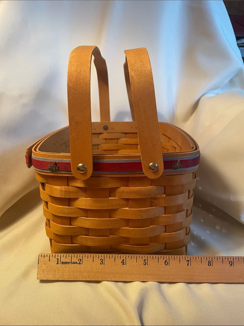 Longaberger cheerleading lunchbox basket